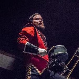 Cormac Battle making his entrance